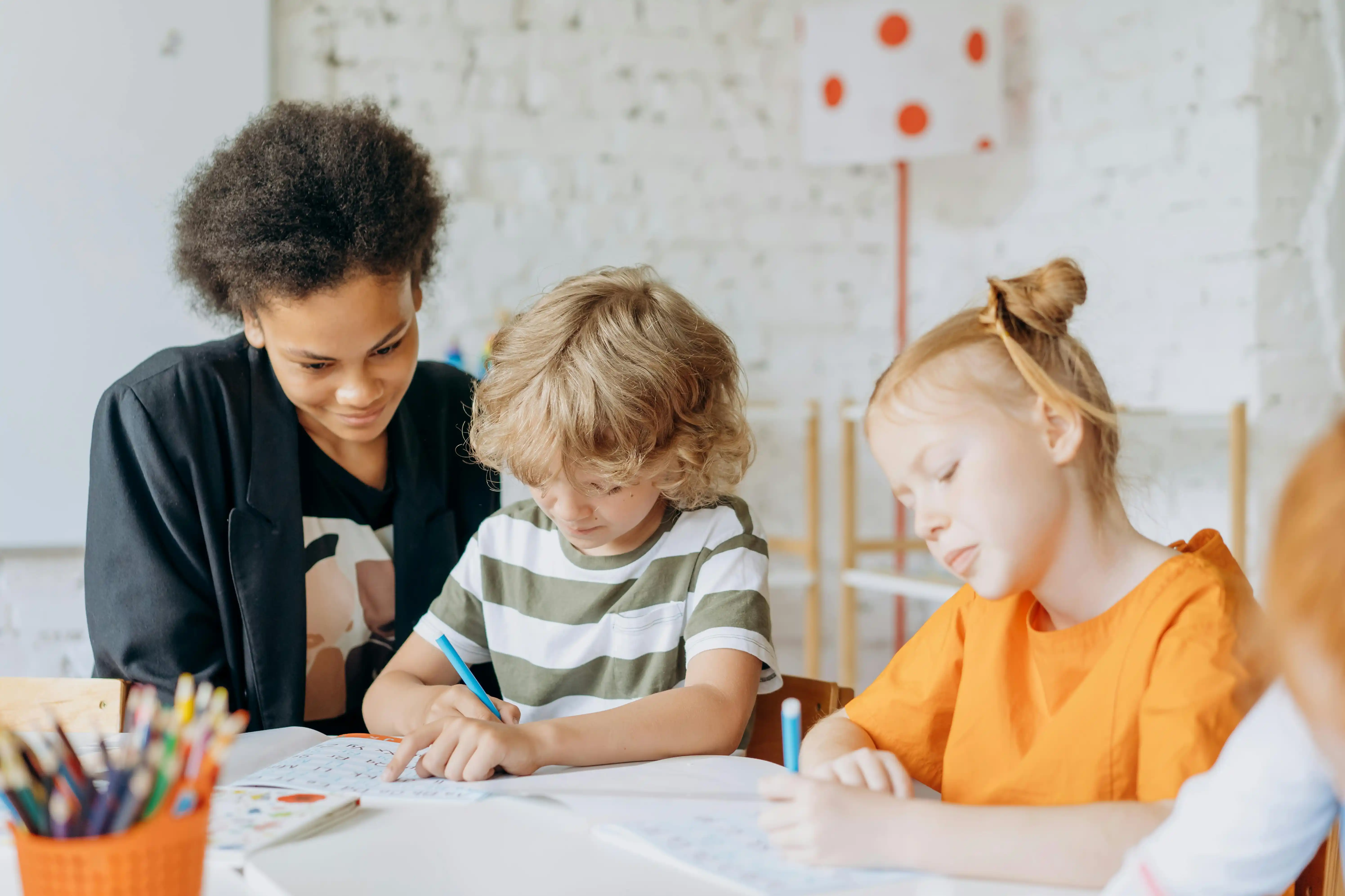 Parent and child reading together