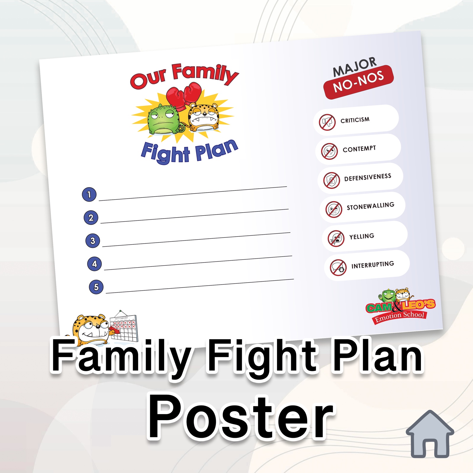 Our Family Fight Plan poster