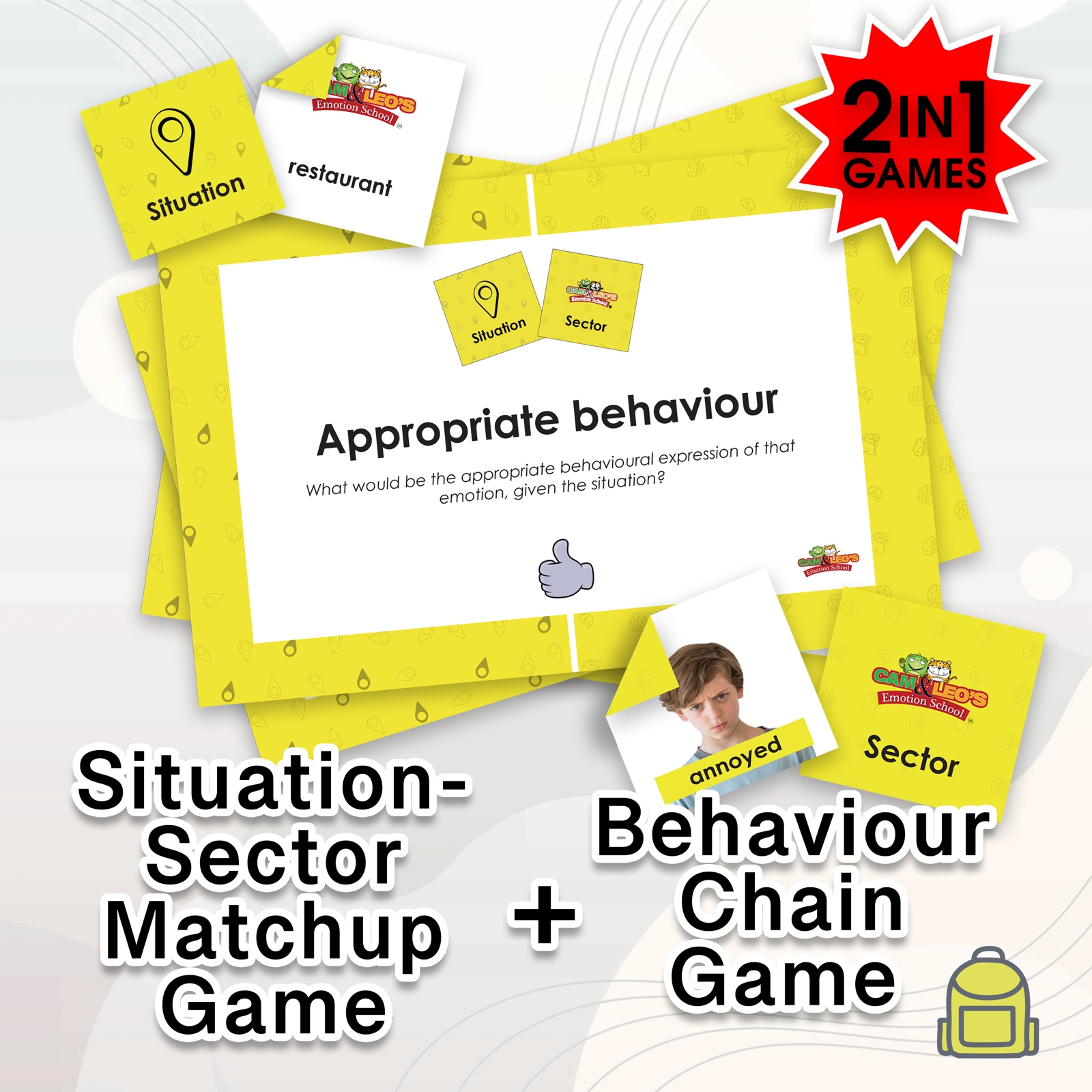 Situation-Sector Matchup game + Behaviour Chain game (2 games in one!)